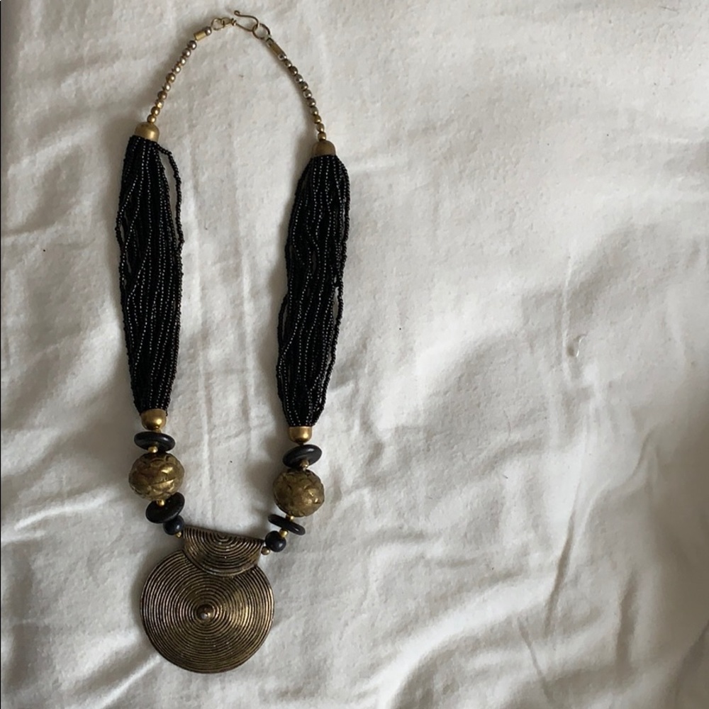 Black and gold necklace